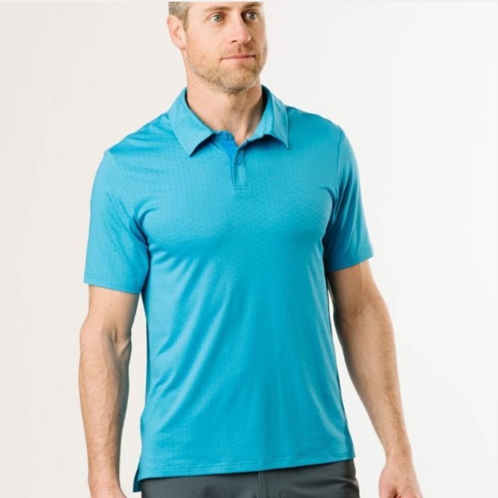 Zyia Men's Aqua Active Slit Polo - S